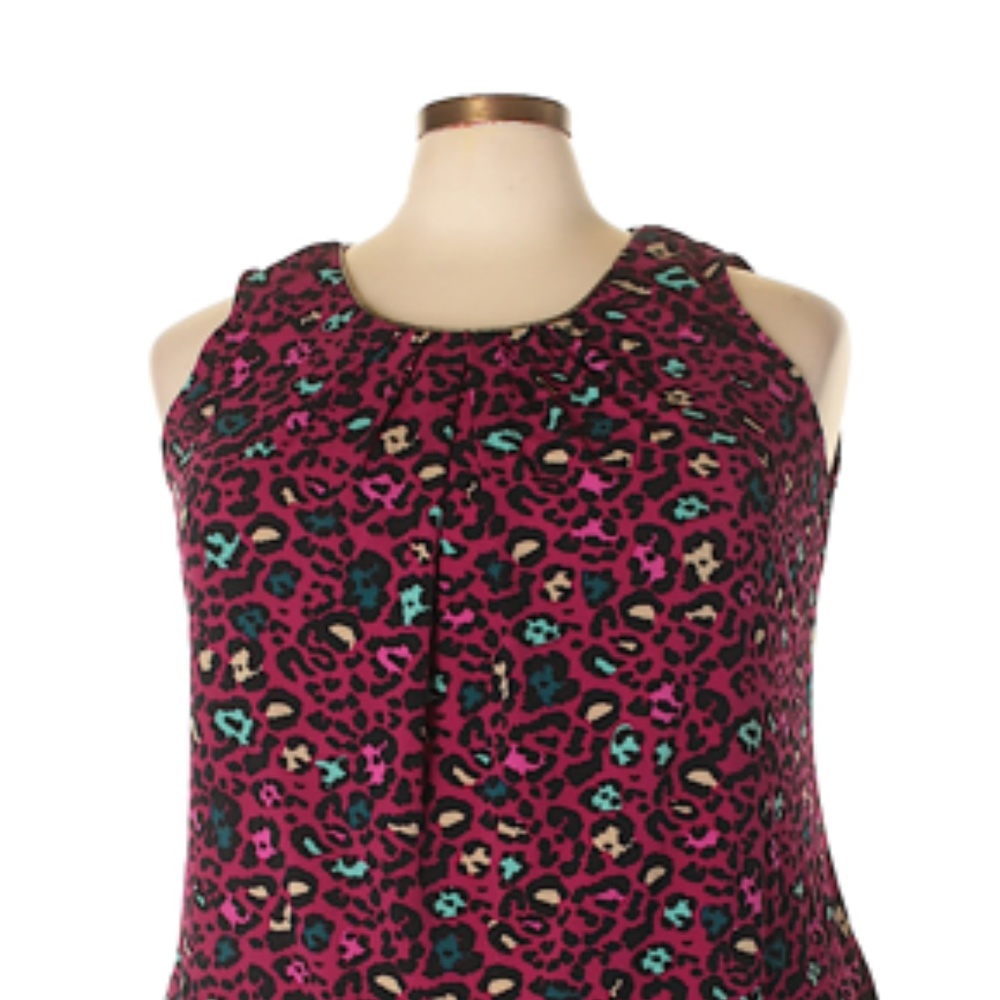 Worthington Women's Animal Print Sleeveless Top